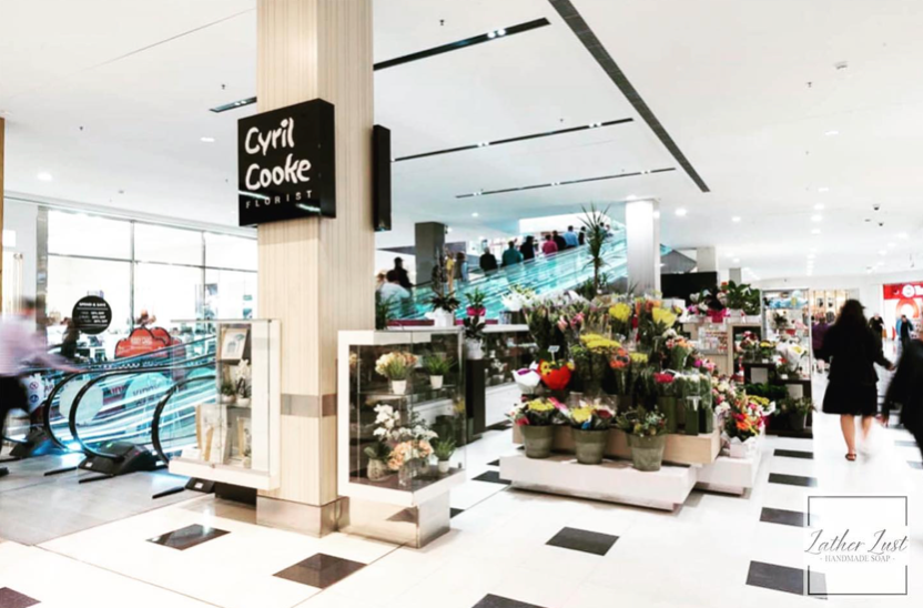 Proud to partner with Cyril Cooke Florist, Westfield Geelong, Lather Lust in store.